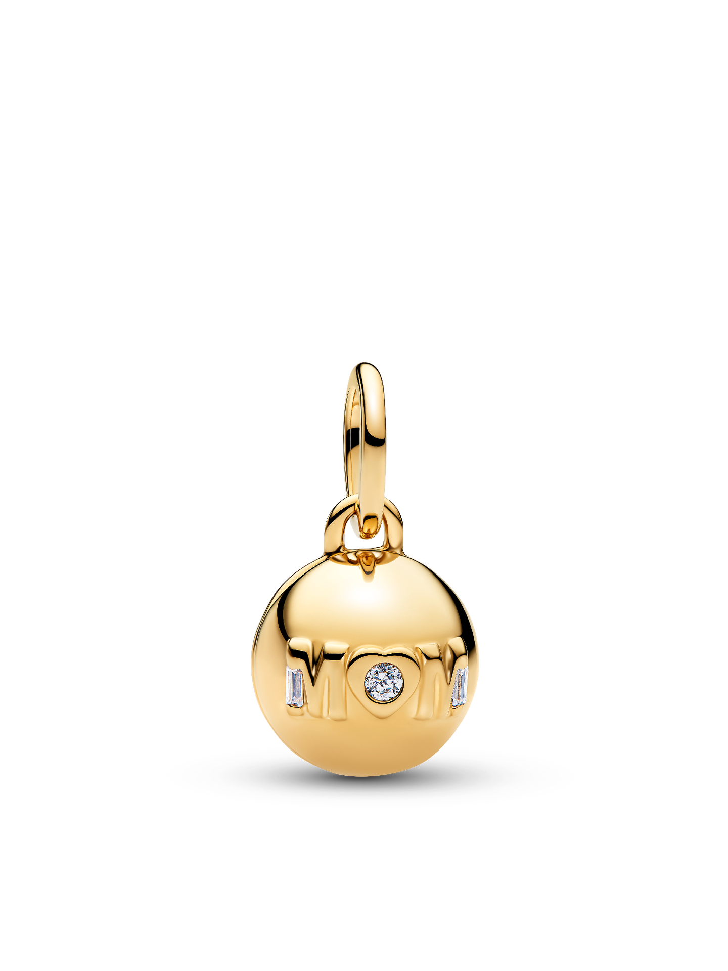 Женский шарм Pandora Mom Ball Clasp Charm, цвет: Позолоченный — фото 1