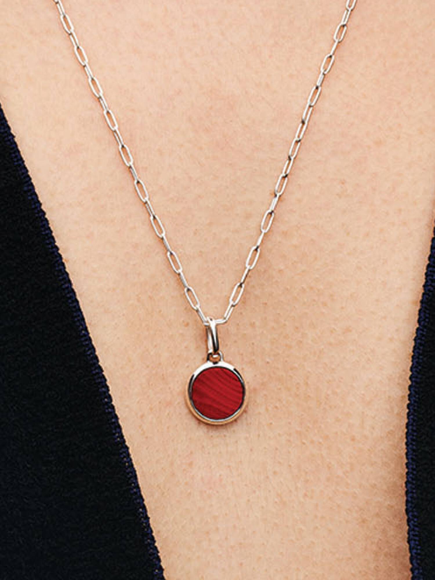 FINAL SALE - Red Murano Glass Engravable Mini Medallion Charm