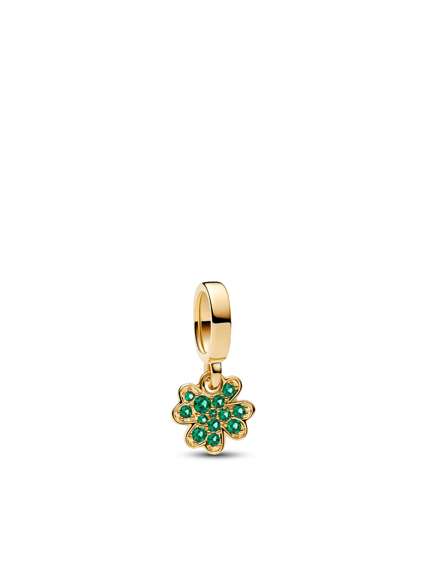 Женский шарм Pandora Four Leaf Clover Dangle Charm, цвет: Позолоченный — фото 1