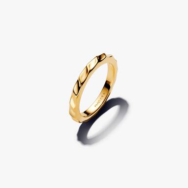 Two-Tone Ripple Effect Ring Set