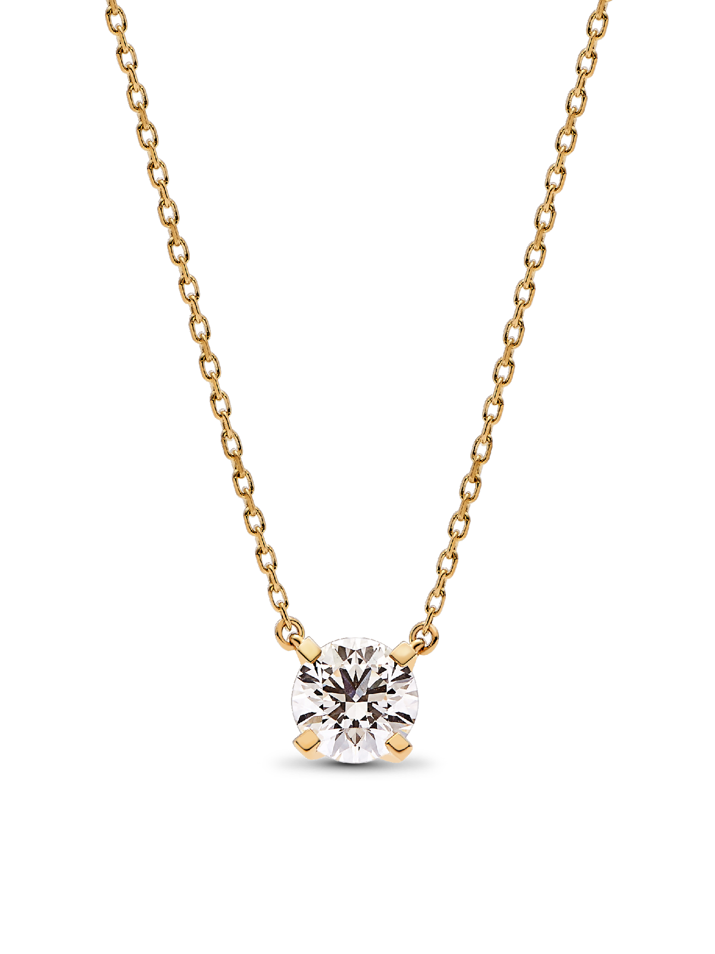 Женское колье Pandora Era 14k Gold Lab-grown Diamond Pendant, цвет: Золотой — фото 1