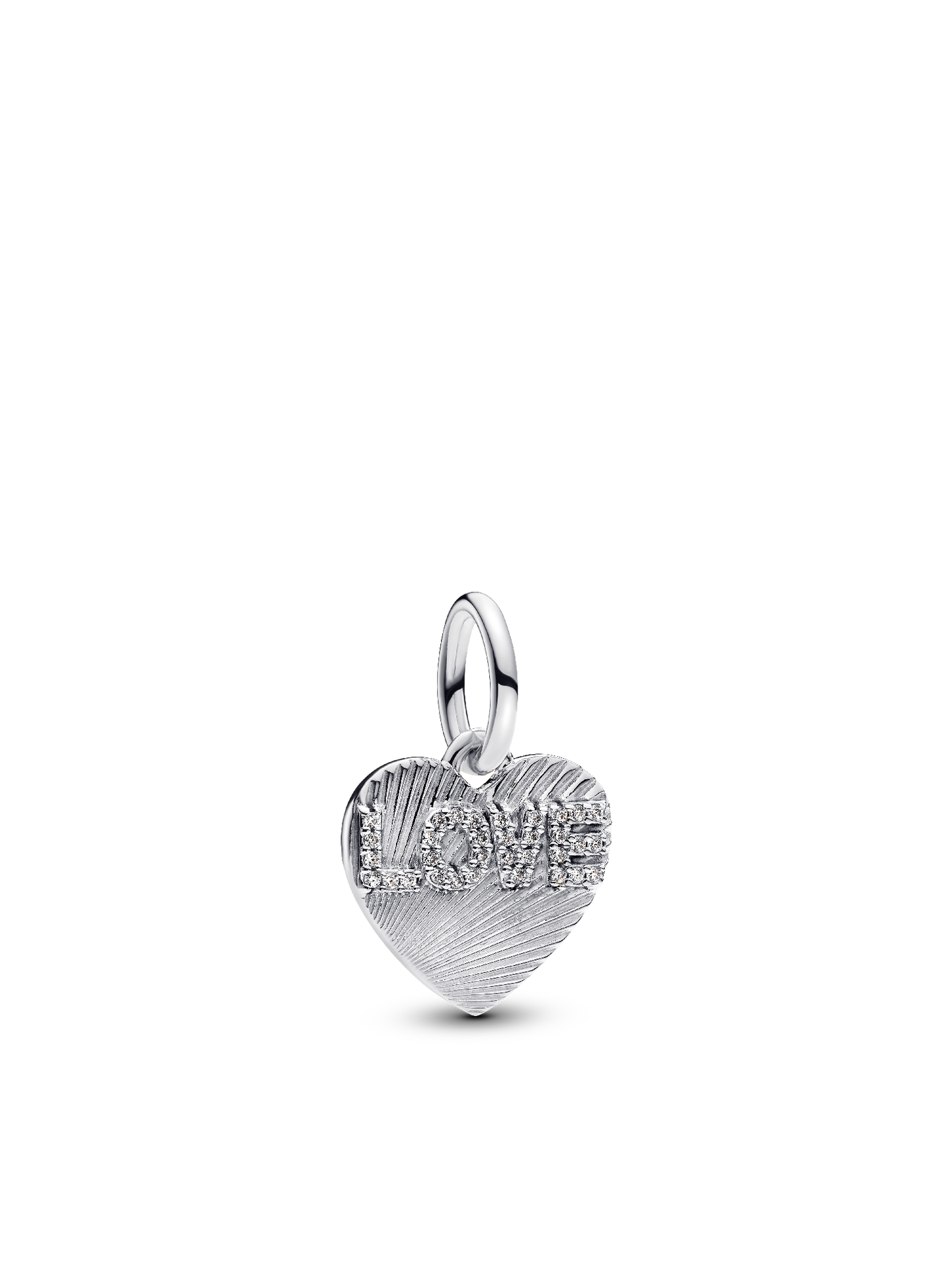 Женский шарм Pandora Engravable Love Heart Dangle Charm, Sterling silver, цвет: Серебро — фото 1