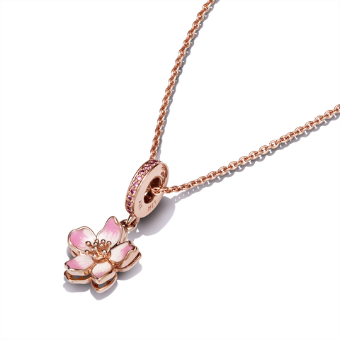 Cherry Blossom Pendant Necklace Set