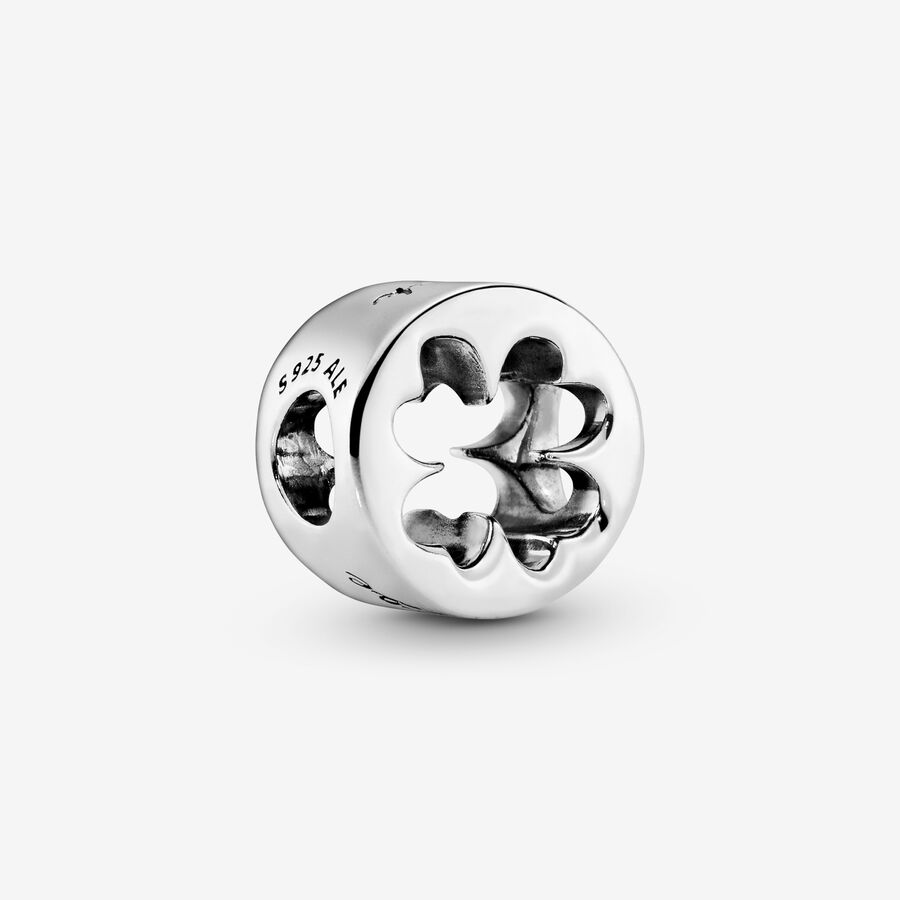 Clover Cut Out Charm | Good Luck Charm | Sterling Pandora US