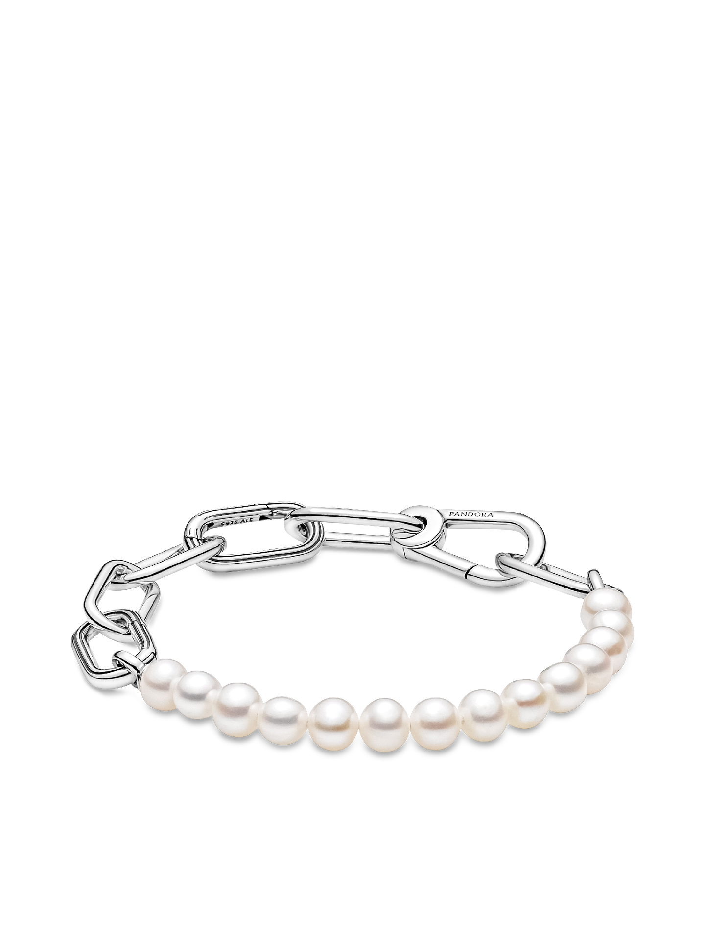 Браслет Pandora ME Treated Freshwater Cultured Pearl, цвет: Серебро — фото 1