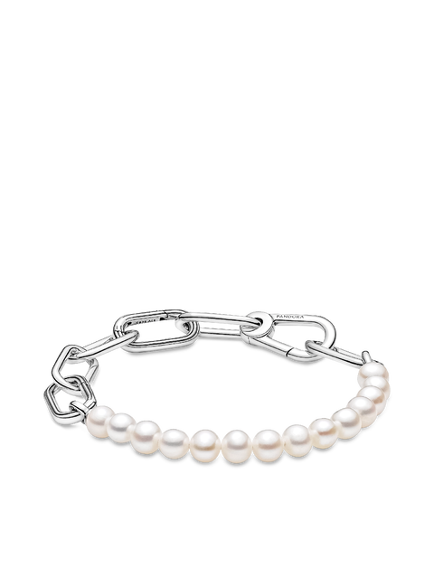 Браслет Pandora ME Treated Freshwater Cultured Pearl, цвет: Серебро