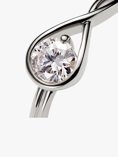 Pandora Infinite 14k White Gold Lab-grown Diamond Ring