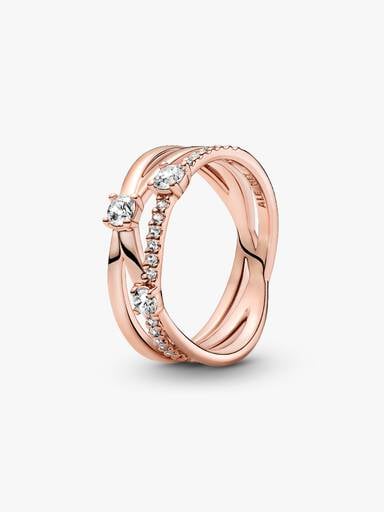 FINAL SALE - Sparkling Triple Band Ring