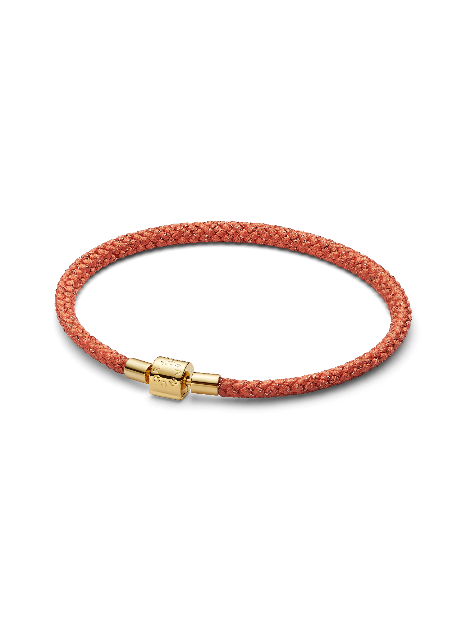 Shimmering Orange Cord Bracelet