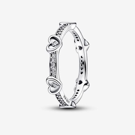 Pandora Timeless Heart Ring Met 14 Karaat Gouden Plating 163100C01