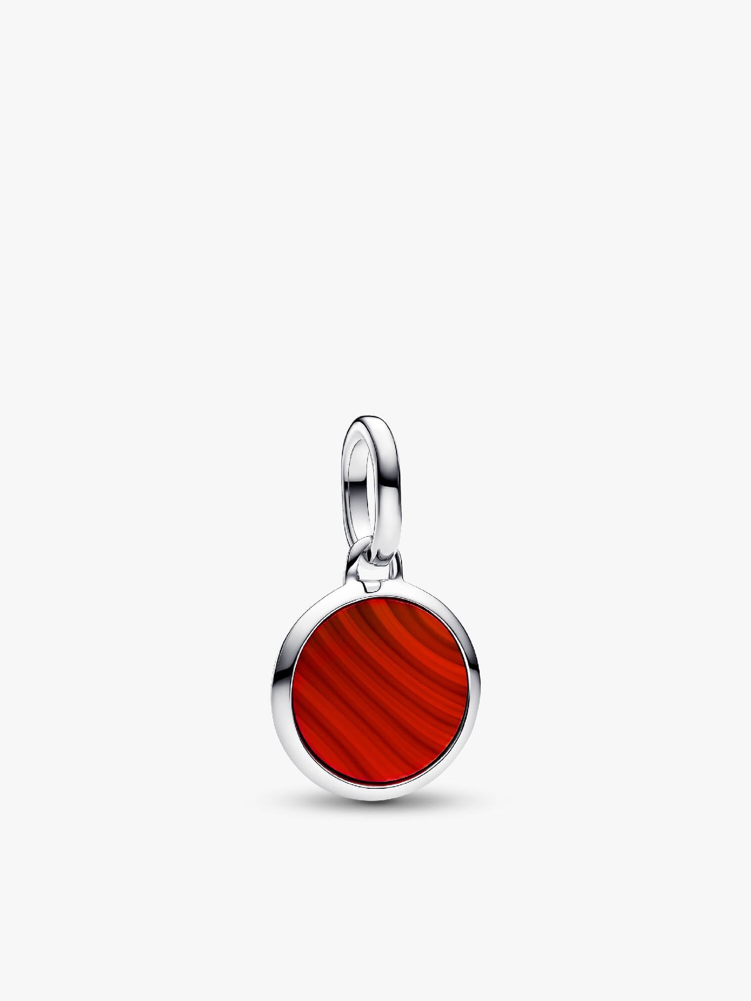 FINAL SALE - Red Murano Glass Engravable Mini Medallion Charm