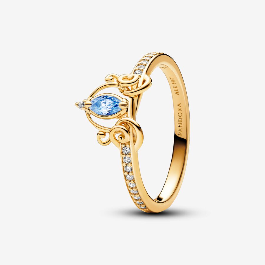 Disney Princess Jasmine Inspired Gold & Diamond Engagement Rings