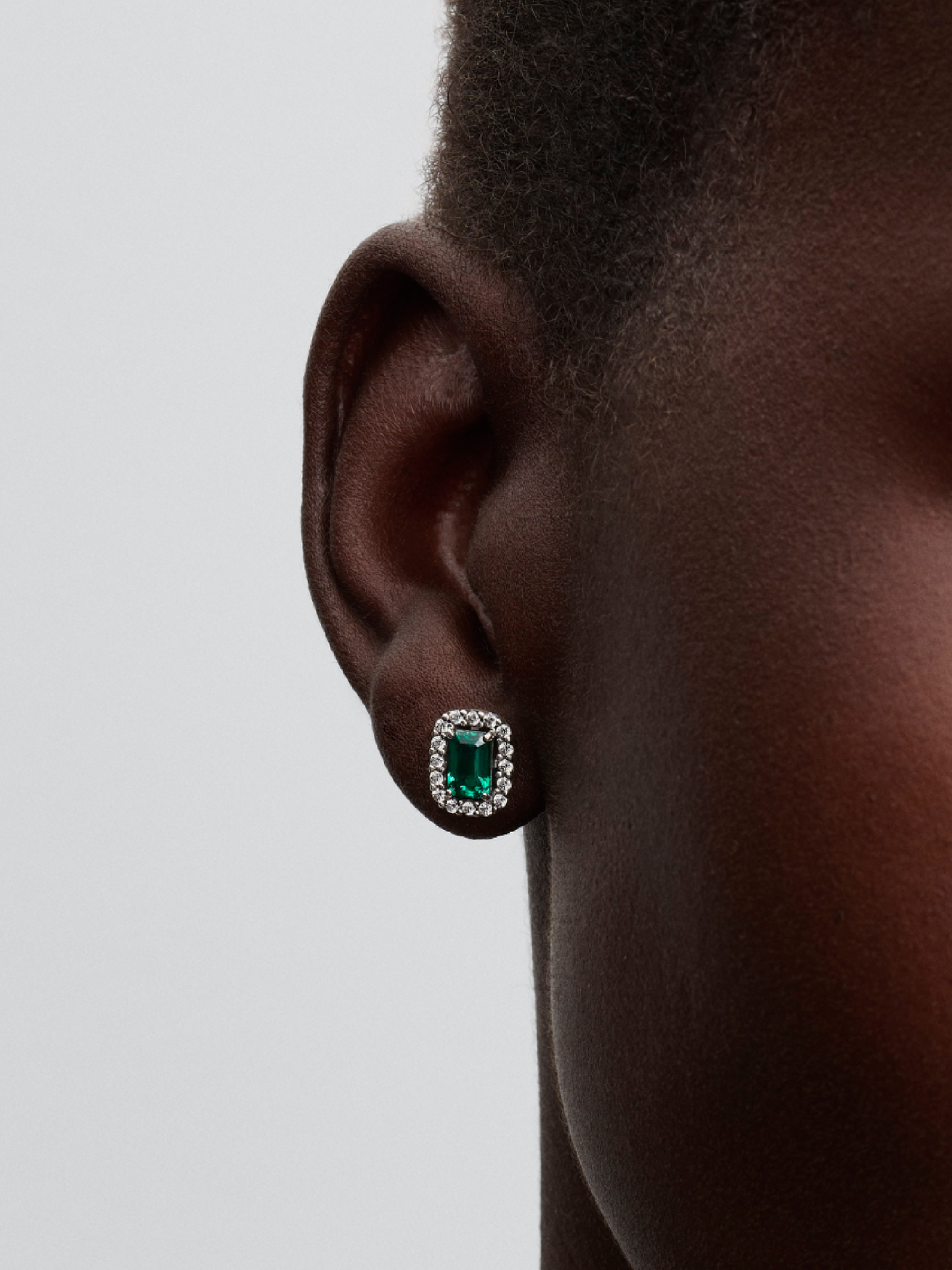 Женские серьги Pandora Sparkling Rectangular, цвет: Серебро — фото 3