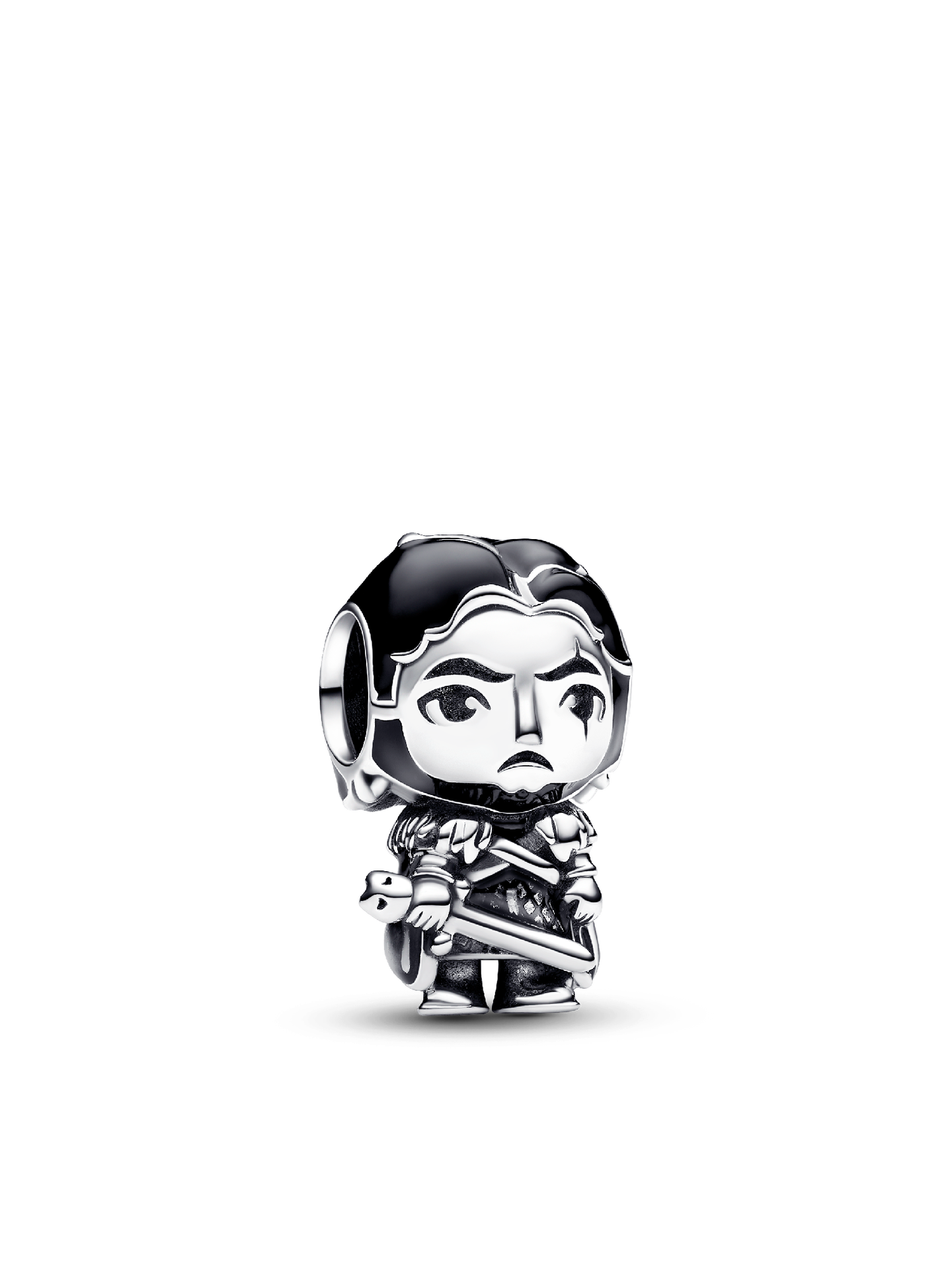 Женский шарм Pandora Game of Thrones Jon Snow Charm, цвет: Серебро