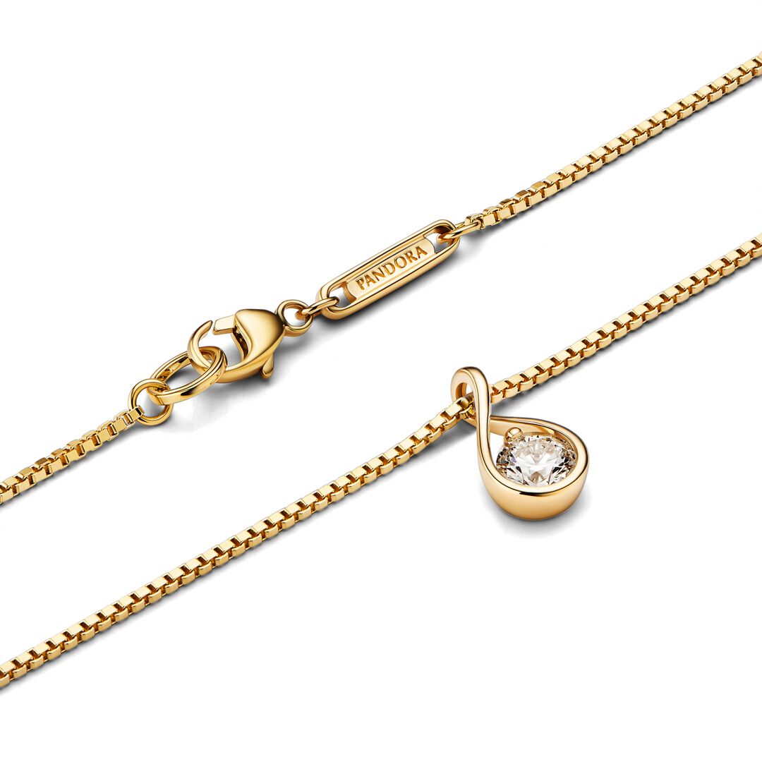 Pandora Infinite Lab-grown Diamond Pendant & Necklace carat tw 14k Gold