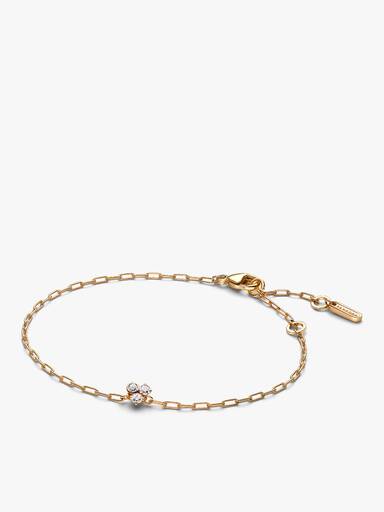 Lab-Grown Diamond Cluster Paperclip Necklace & Bracelet Set