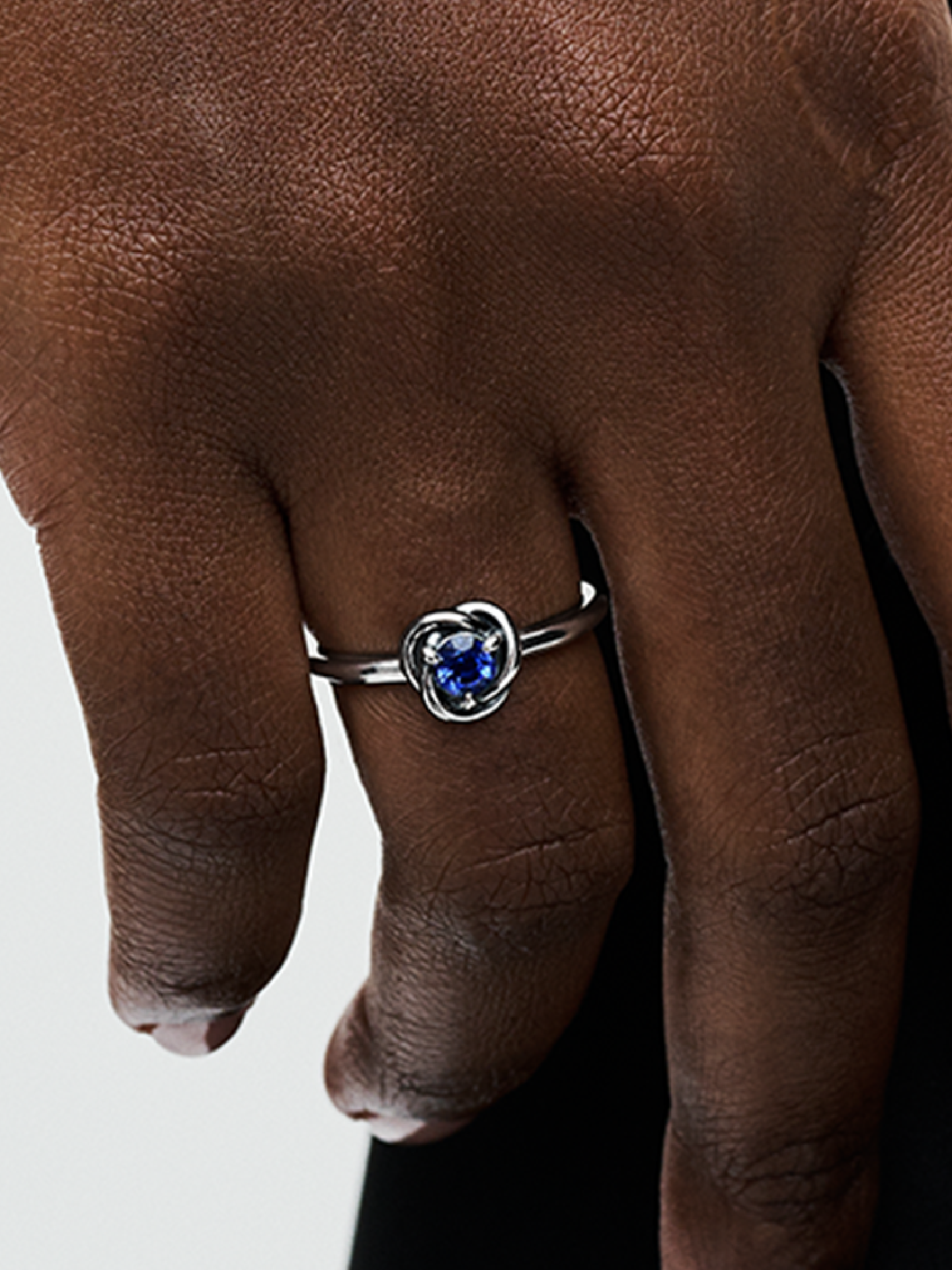 Женское кольцо Pandora September Birthstone Eternity Circle, цвет: Серебро — фото 3