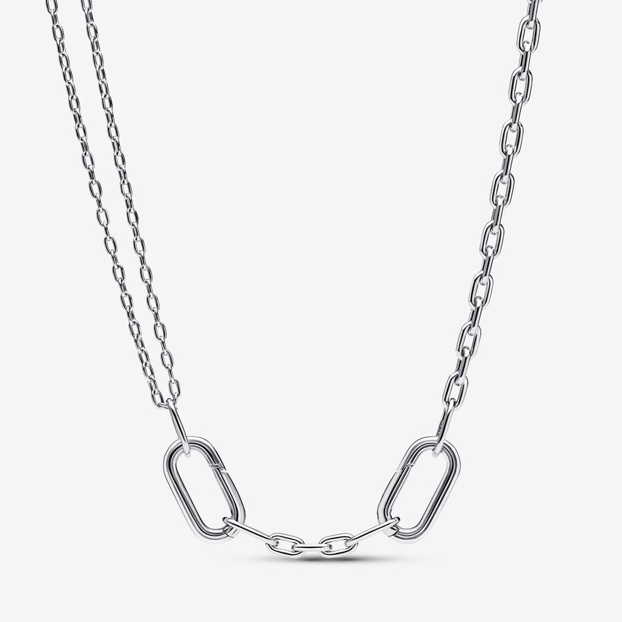 ME Double Link Chain Necklace Sterling silver | Pandora US