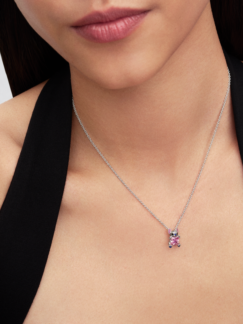 Disney Stitch Pink Collier Necklace