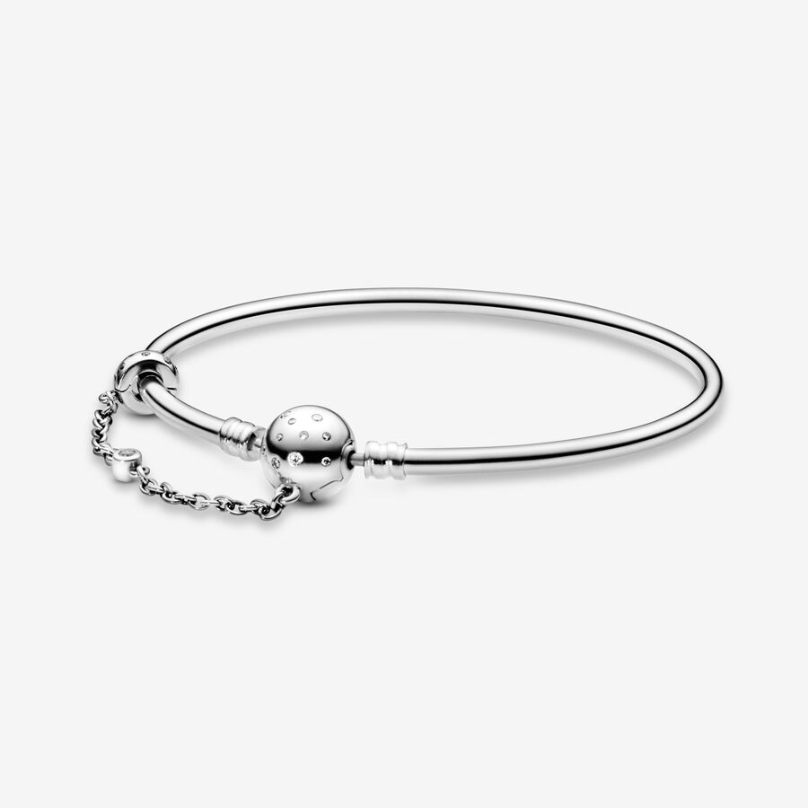 FINAL SALE - Pandora Moments Chain Clasp One In a Million Bangle image number 0