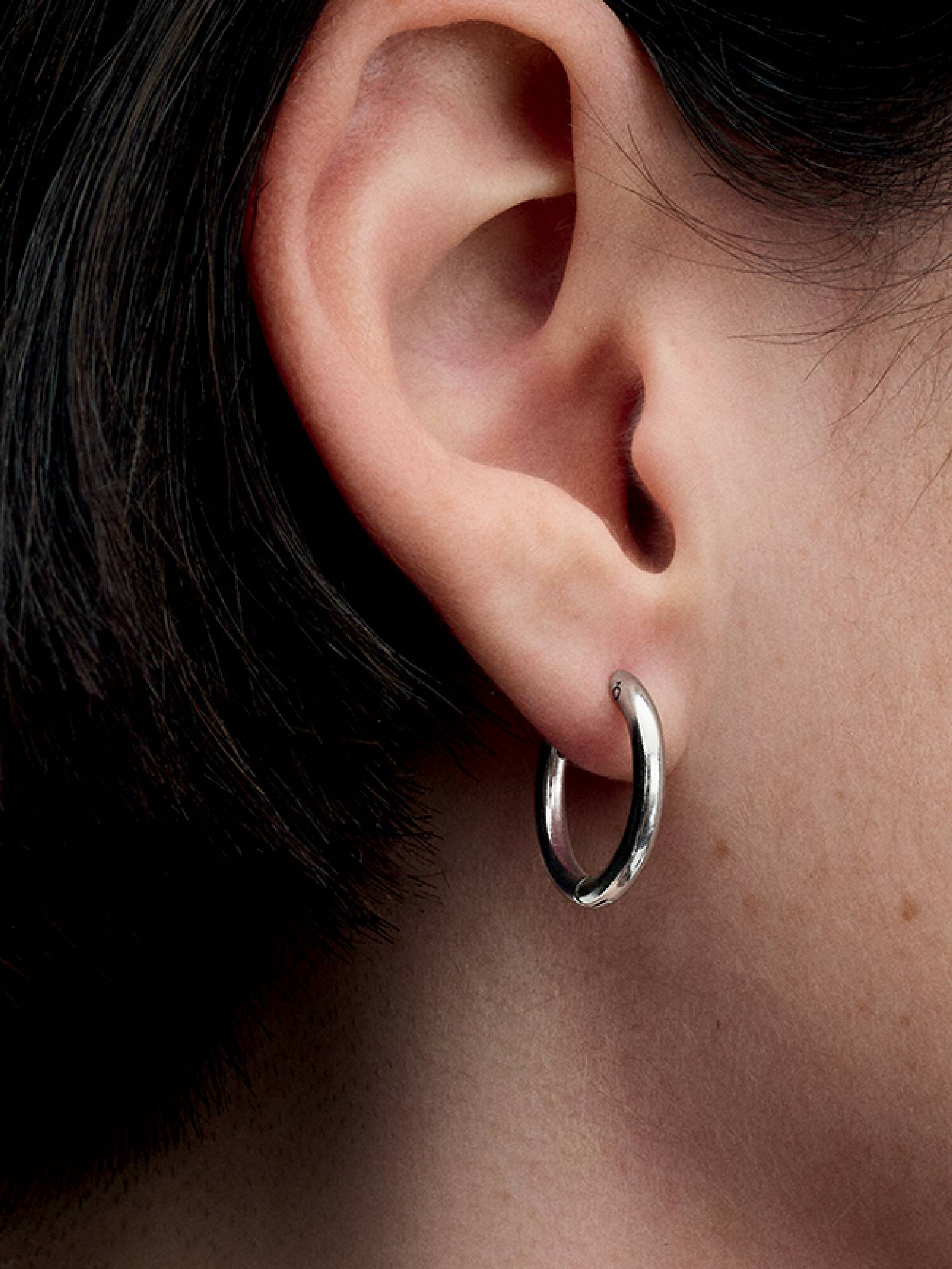 FINAL SALE - Pandora Moments 18 mm Charm Hoop Earrings