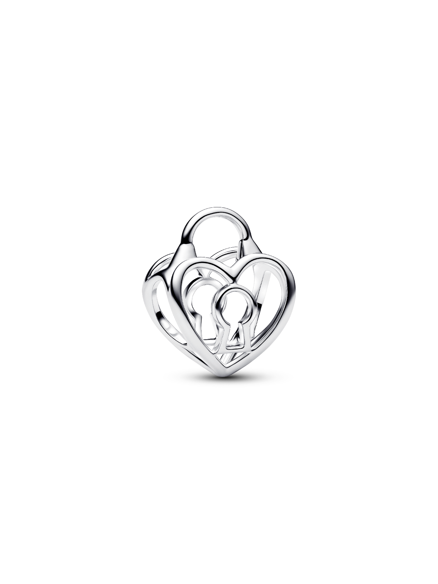 Openwork Heart Padlock Charm | Pendant | Sterling silver | Pandora US