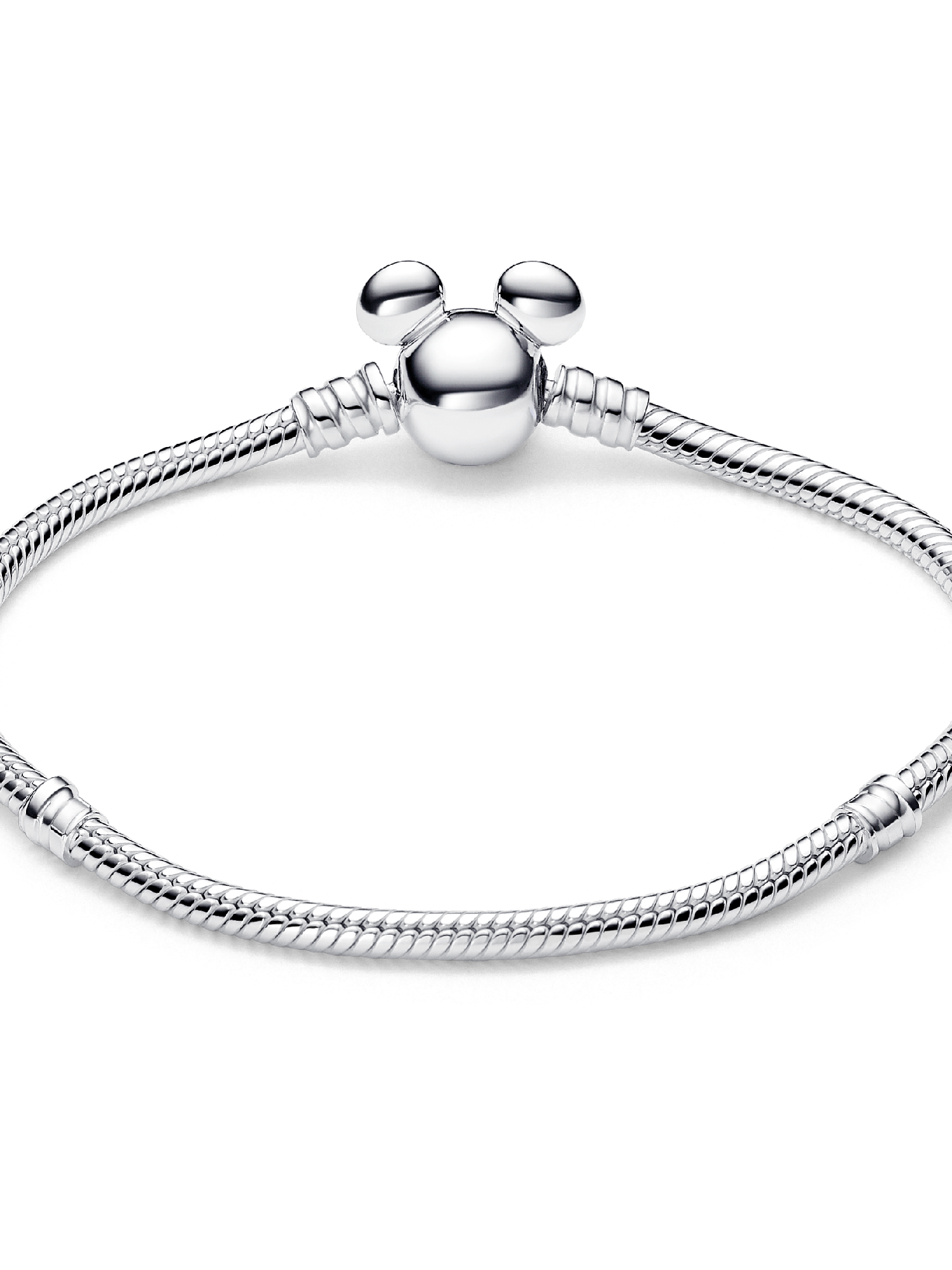 Disney Mickey Mouse Clasp Moments Snake Chain Bracelet