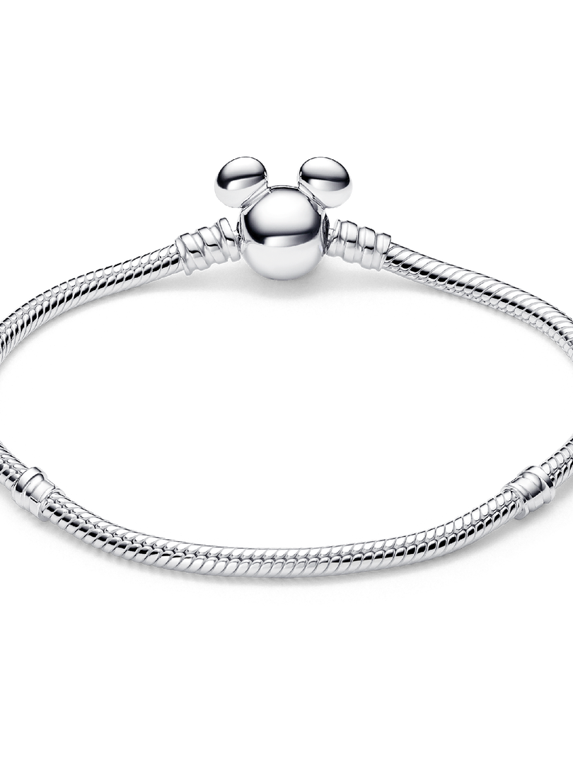 Disney Mickey Mouse Clasp Moments Snake Chain Bracelet