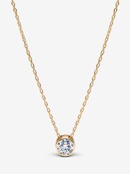 Pandora Era Bezel Lab-Grown Diamond Pendant Necklace Pandora Era Bezel Lab-Grown Diamond Pendant Necklace