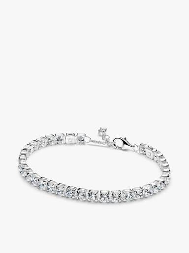 Bold Sparkling Tennis Bracelet and Earring Set