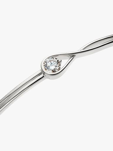 Pandora Infinite 14k White Gold Lab-grown Diamond Bangle