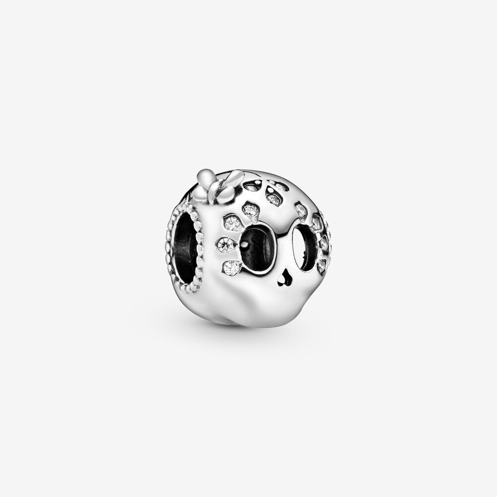 Sparkling Skull Charm | Silver Charms | Sterling silver | Pandora US