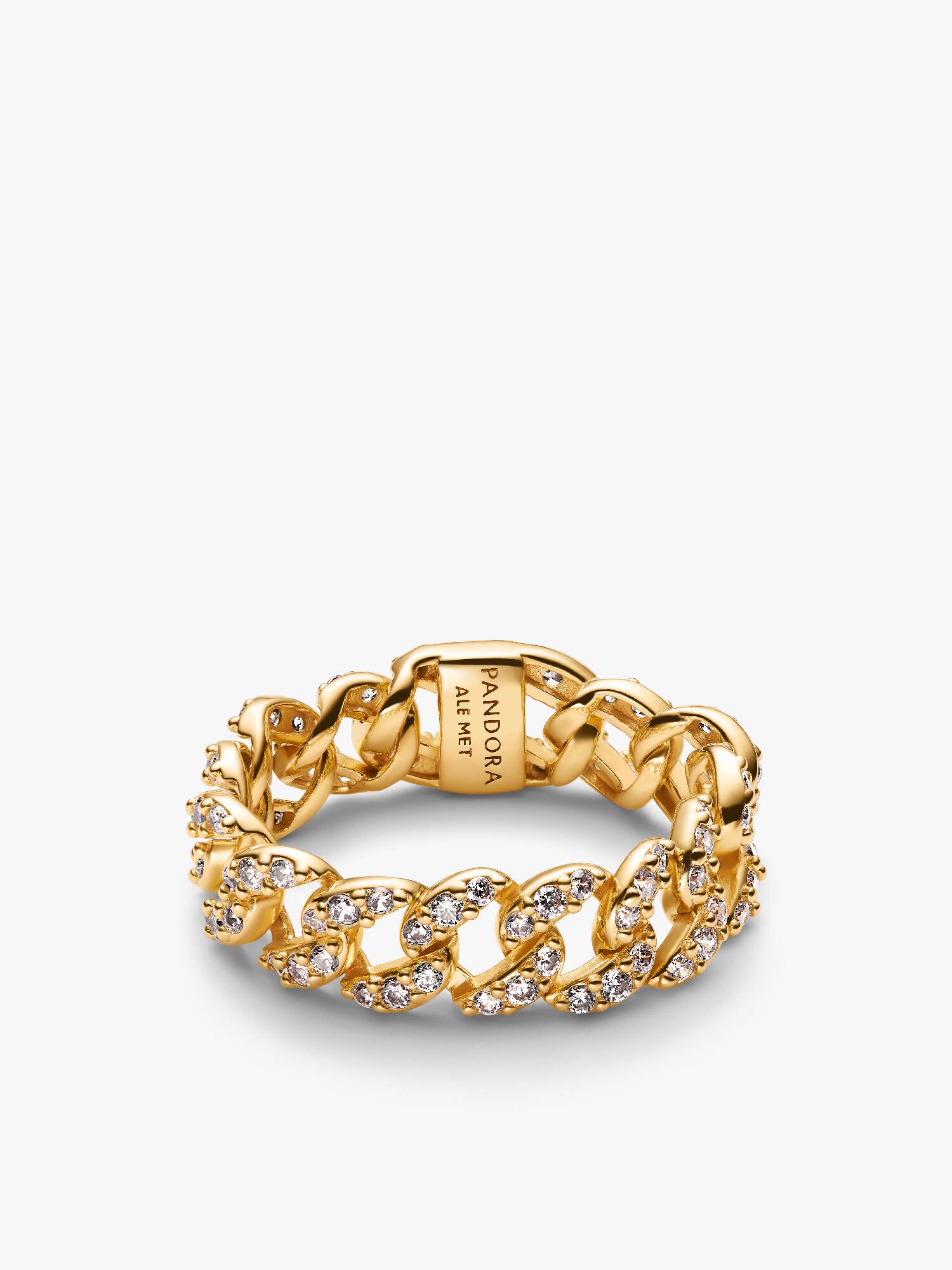 Pavé Cuban Chain Ring