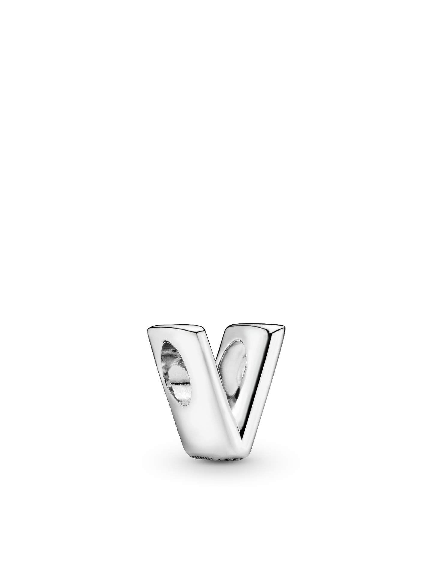 Женский шарм Pandora Letter V Alphabet Charm, Sterling silver, цвет: Серебро