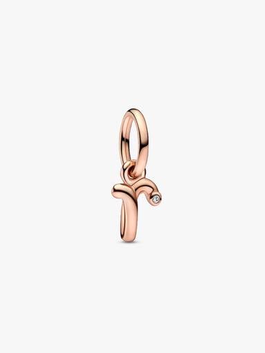 FINAL SALE - Letter R Script Alphabet Dangle Charm