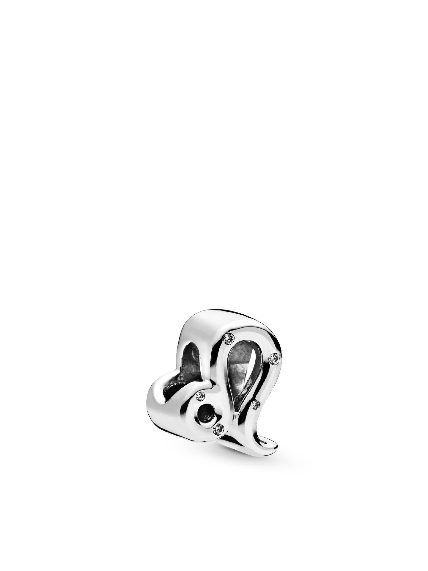 Женский шарм Pandora Sparkling Leo Zodiac Charm, цвет: Серебро — фото 1