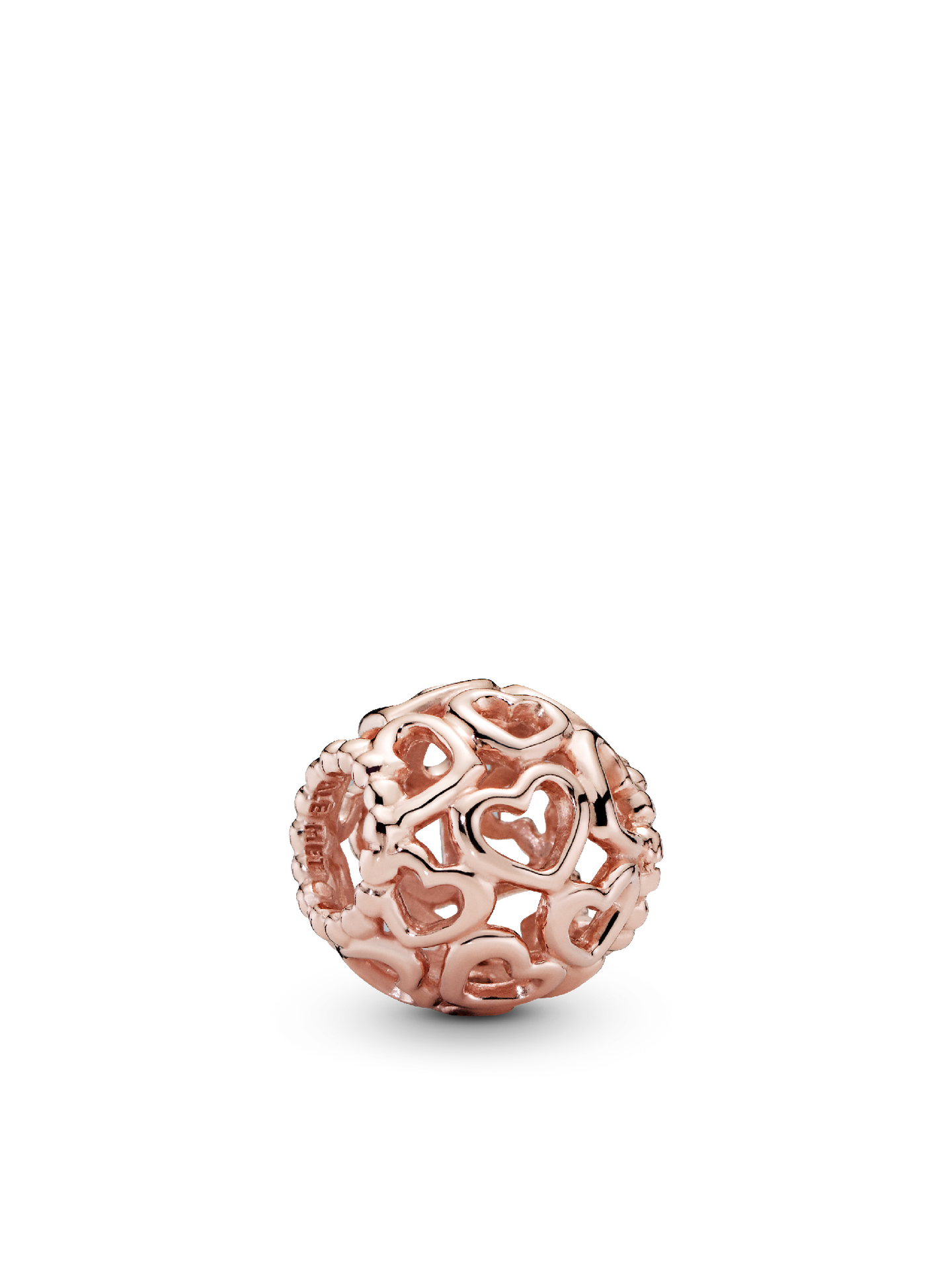 Женский шарм Pandora Hearts All Over Charm, Rose gold plated, цвет: Покрытие розовым золотом — фото 1