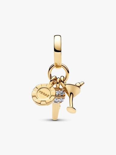 Las Vegas Night Triple Dangle Charm
