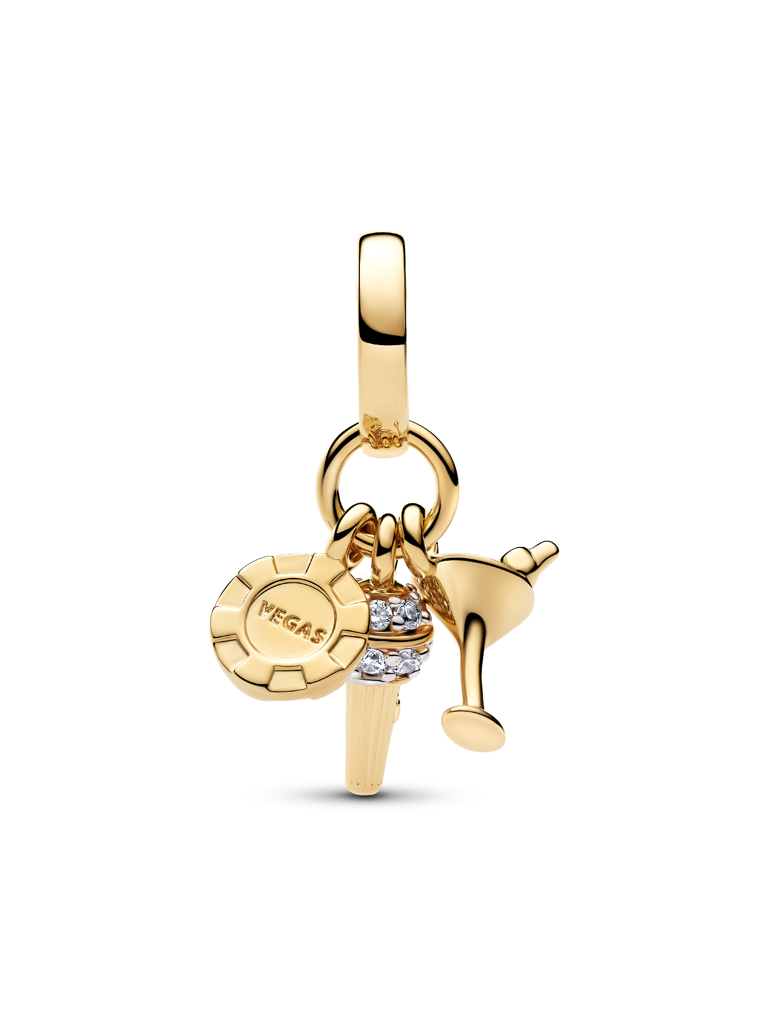 Las Vegas Night Triple Dangle Charm