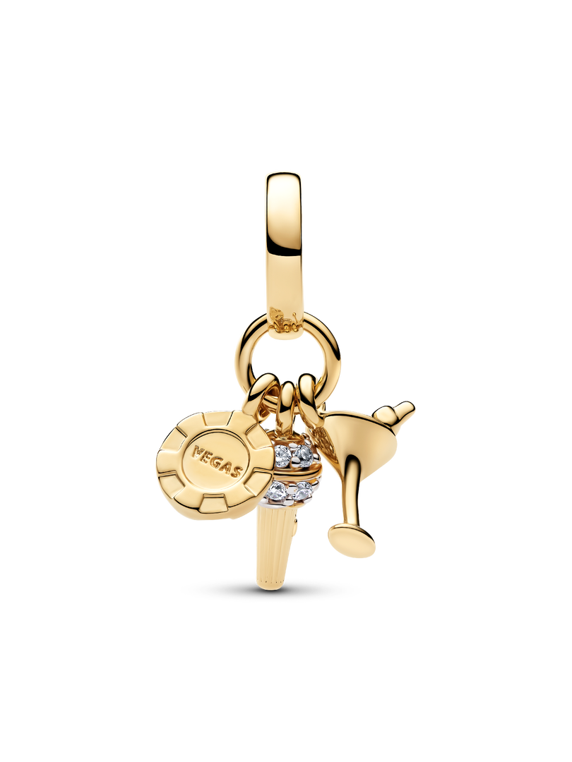 Las Vegas Night Triple Dangle Charm