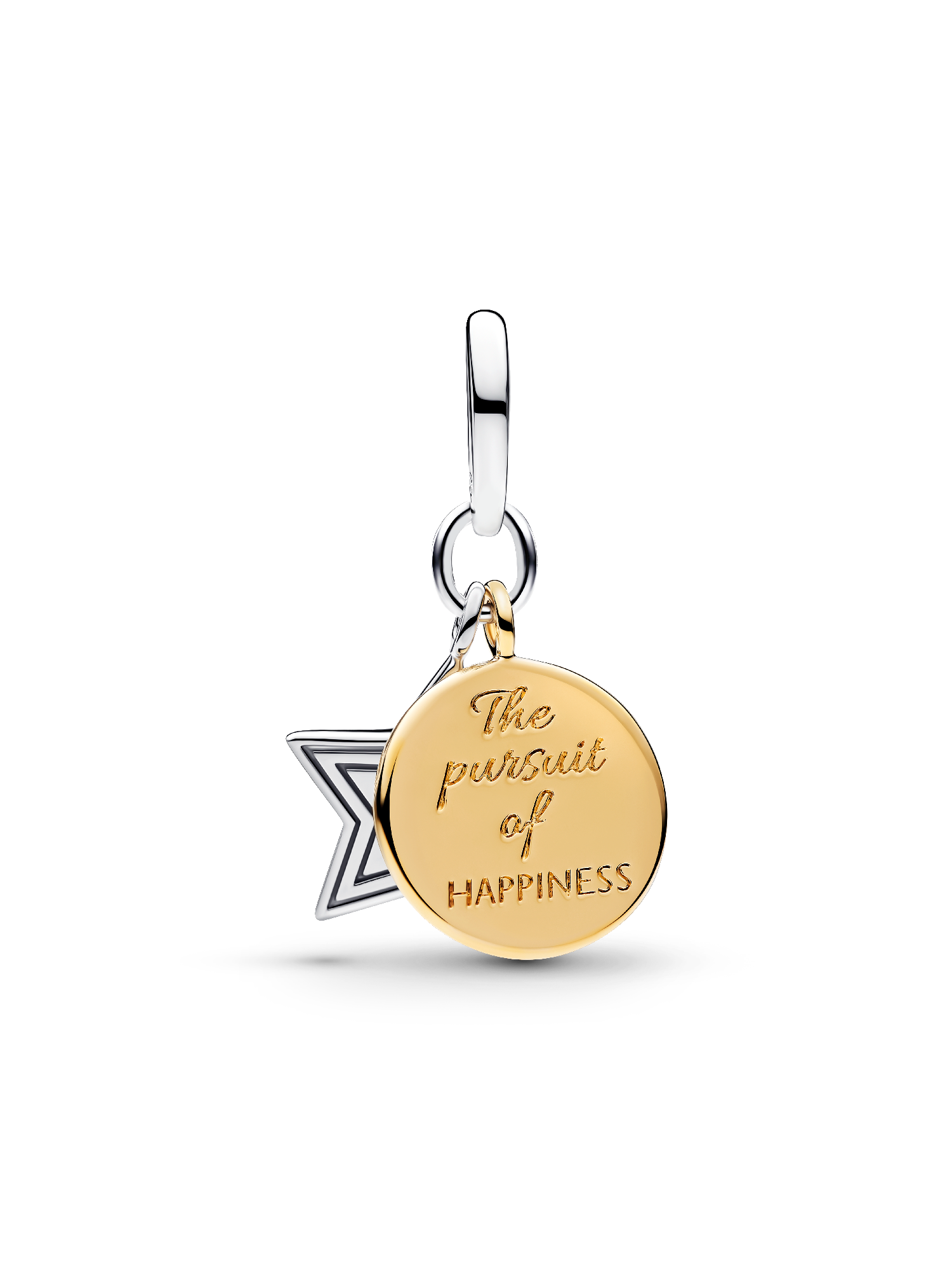 USA Flag Star Double Dangle Charm