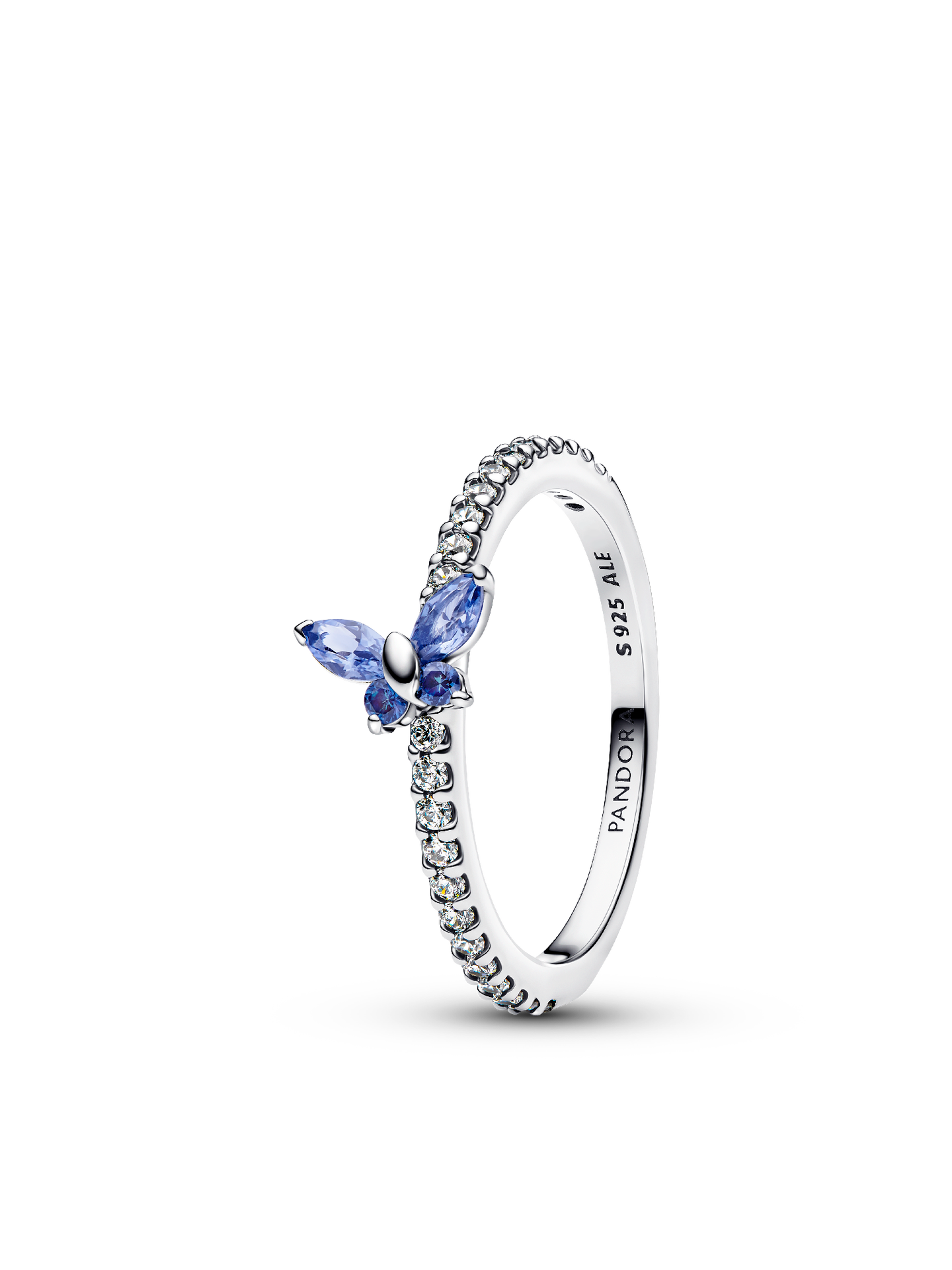 Женское кольцо Pandora Sparkling Butterfly, Sterling silver #194269C01, цвет: Серебро — фото 1