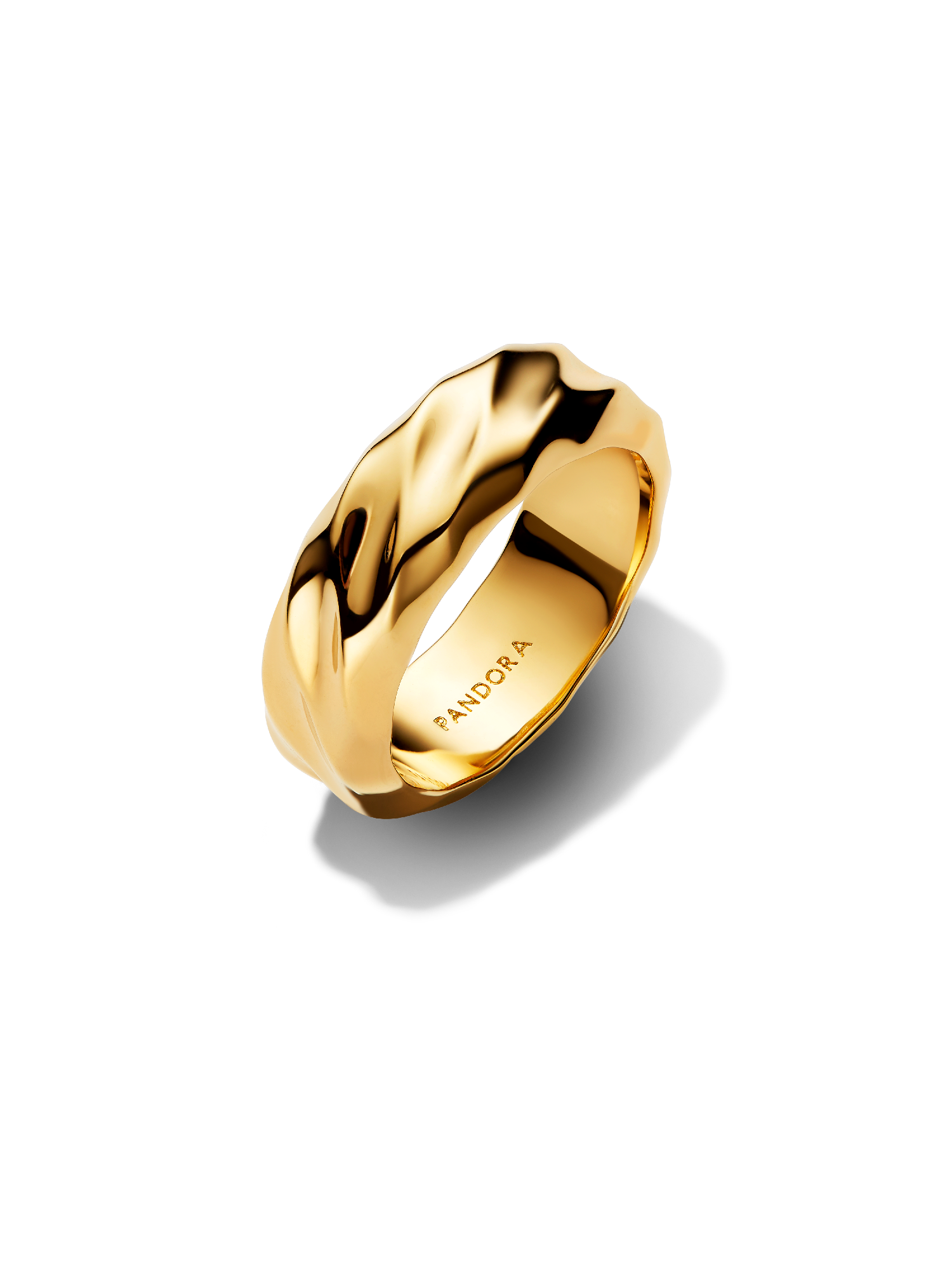 Rippled Wide Band Ring