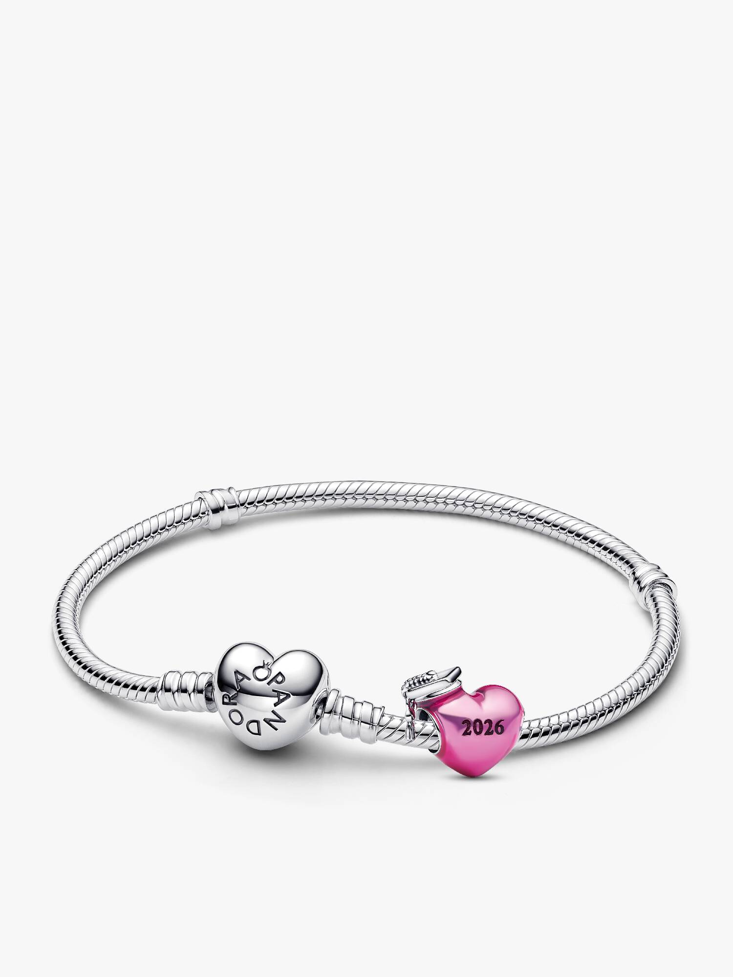 2026 Pink Graduation Charm Bracelet Set
