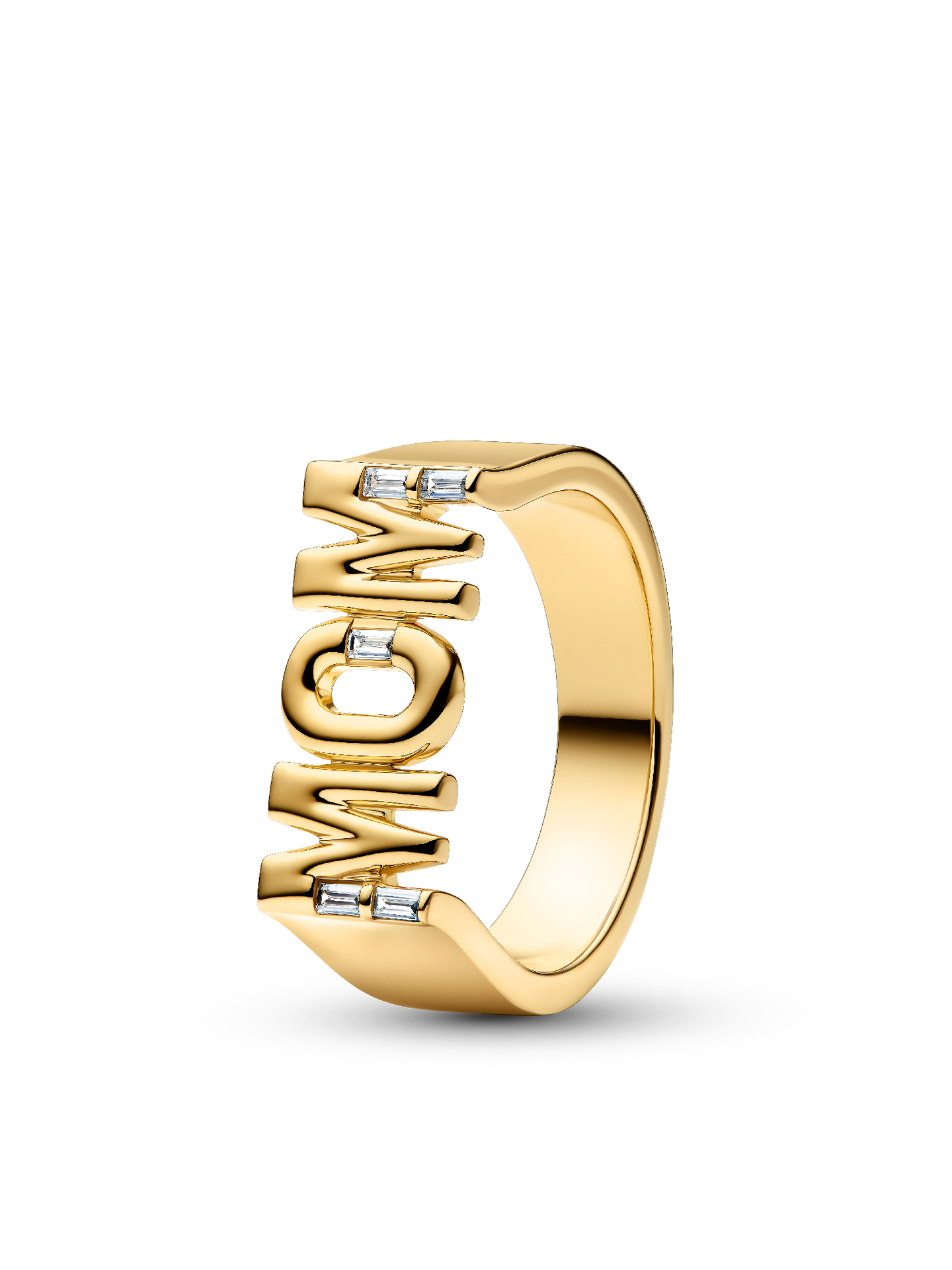 Женское кольцо Pandora Mom Signet, цвет: Позолоченный — фото 1