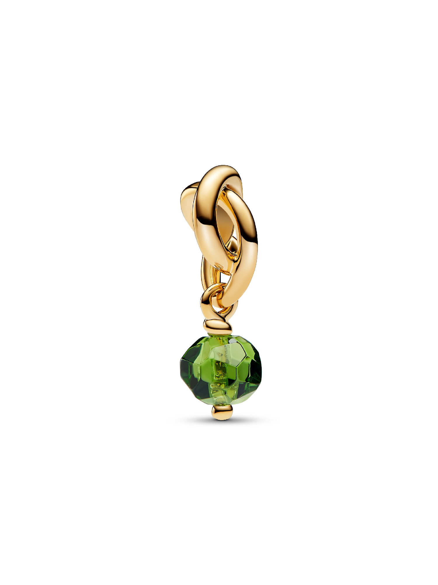 August Spring Green Eternity Circle Dangle Charm