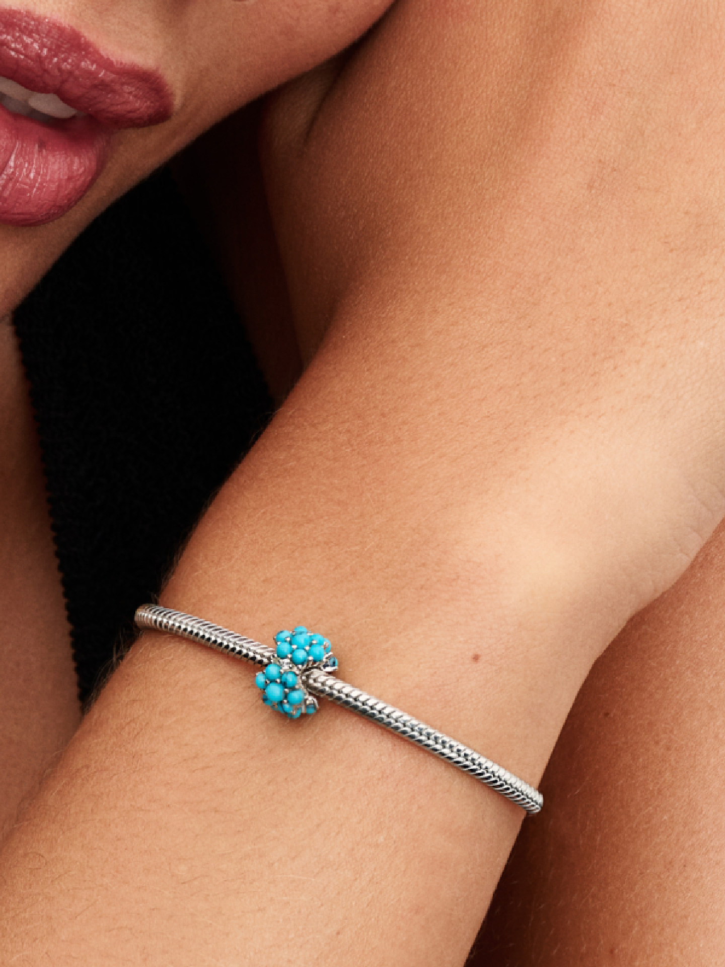 Женский шарм Pandora Turquoise-colored Ocean Charm, цвет: Серебро — фото 3