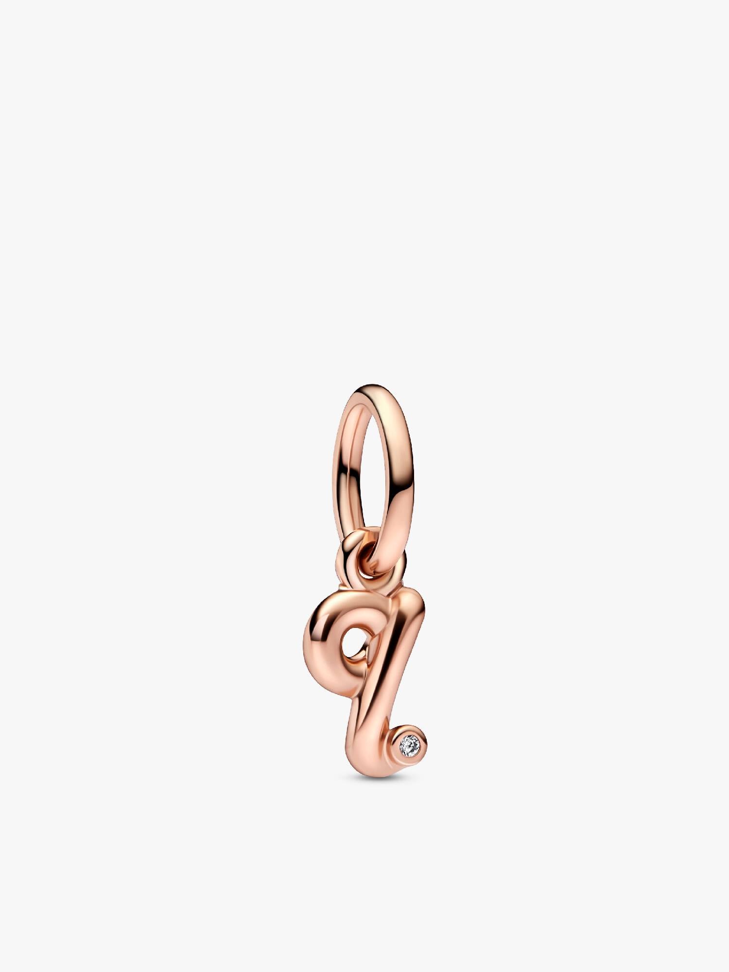 FINAL SALE - Letter Q Script Alphabet Dangle Charm