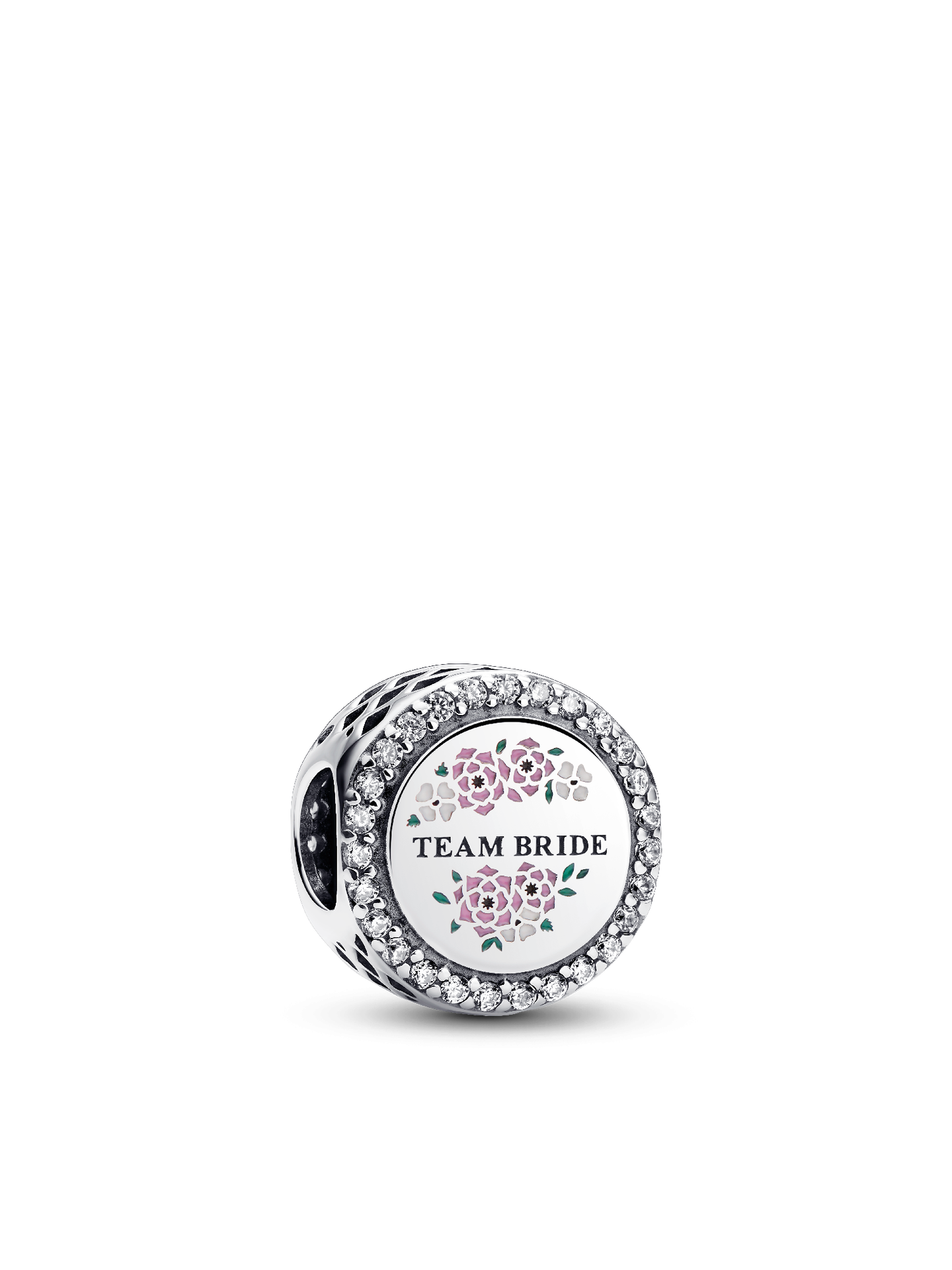Женский шарм Pandora Engravable Team Bride Charm, цвет: Серебро — фото 1