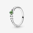 FINAL SALE - August Spring Green Beaded Ring